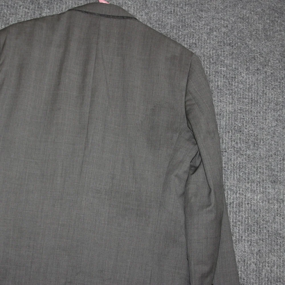 BONOBOS Mens Slim Fit Wool Blazer Gray 40R Jacket Suit Separate Italian Fashion